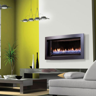 Exempel på ett modernt vardagsrum