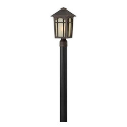 Hinkley - Hinkley Cedar Hill 1-Light Oil Rubbed Bronze Post Light - Post Lights