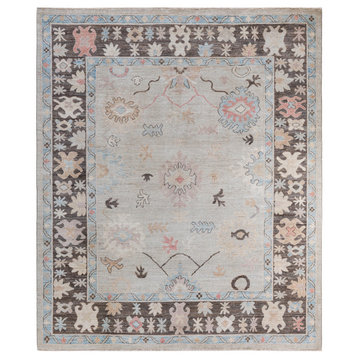 OUSHAK, Hand Knotted Area Rug 9' 8" X 8' 2"