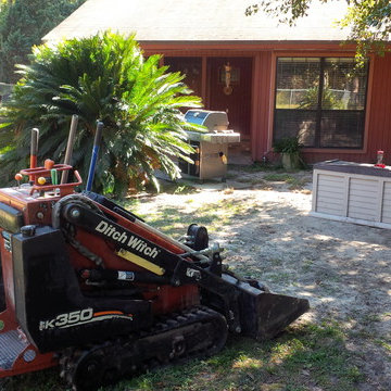 Pool deck and water line tile project