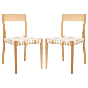 Safavieh Taika Woven Leather Dining Chair Contemporary Dining Chairs By Safavieh Houzz