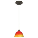 Besa Lighting - Besa Lighting 1XT-4679SL-BR Brella - One Light Cord Pendant with Flat Canopy - Brella has a classical bell shape that complementsBrella One Light Cor Bronze Solare Glass *UL Approved: YES Energy Star Qualified: n/a ADA Certified: n/a  *Number of Lights: Lamp: 1-*Wattage:50w GY6.35 Bi-pin bulb(s) *Bulb Included:Yes *Bulb Type:GY6.35 Bi-pin *Finish Type:Bronze
