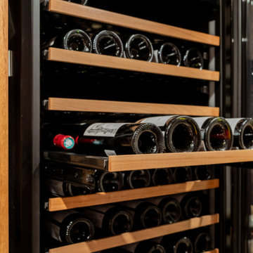 Custom Wood Wine Racks and Climate-Controlled Wine Cellar Display