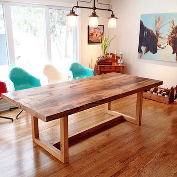 Relcaimed Pine DIning Table, Mantle and Buffet - Peter