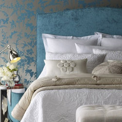 Fulham Bedhead in Ella Peacock Velvet - Headboards