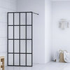 vidaXL Shower Enclosure Walk-in Shower Screen Frosted Tempered Glass 55.1"x76.8"