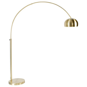 Gold Metal Arched Floor Lamp | Zuiver Bow