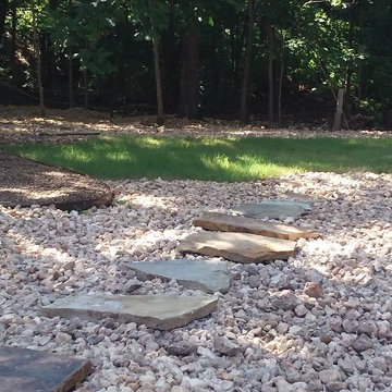 Custom Fire Pit and Sod Installation