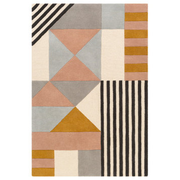 Emma EMM-2302 Rug, Rose and Mustard, 5'x7'6"