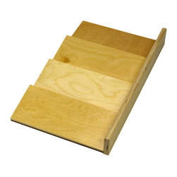 Economy Wood Spice Tray Organizer (SP-FD-02-R) Unit Width 11 5/8" with Right sid - Spice Jars And Spice Racks