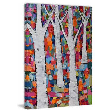 "Indian Summer" Painting Print on Wrapped Canvas, 24"x36"