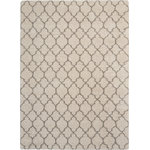 Nourison - Nourison Amore AMOR2 Cream 7'10" x 10'10" Area Rug - With its vintage pattern and rich cream and black color palette, this marvelous rug exudes a hip, retro vibe that�s sure to add an easy shot of style to any space. Warm, inviting and irresistibly textured for the ultimate in cozy comfort.