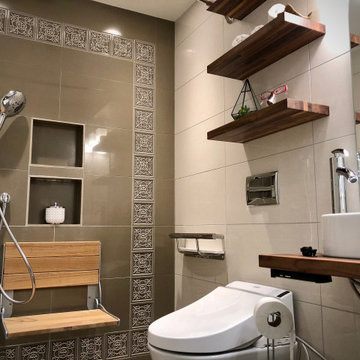Barrier-Free Shower for Safe & Stylish Aging in Place