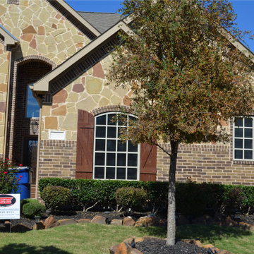 Walnut Grove Security Screens with Divided lites and secure patio room