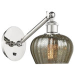 Innovations Lighting - Innovations Lighting 317-1W-PN-G96 Fenton, 1 Light Wall In Art Nouveau S - The Fenton 1 Light Sconce is part of the BallstonFenton 1 Light Wall  Polished NickelUL: Suitable for damp locations Energy Star Qualified: n/a ADA Certified: n/a  *Number of Lights: 1-*Wattage:100w Incandescent bulb(s) *Bulb Included:No *Bulb Type:Incandescent *Finish Type:Polished Nickel
