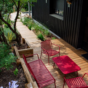 Maison en bois arcachonnaise dans la dune