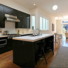 black kitchen cabs