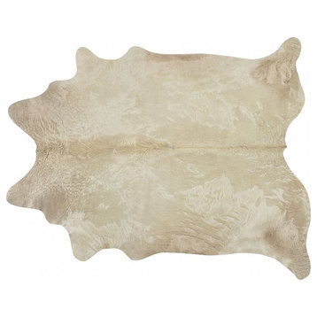 Pergamino Champagne Cowhide Rug, Extra Extra Large