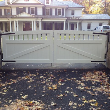 Custom Cedar Driveway Gate