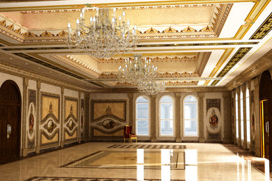 Example of a tuscan home design design in Other