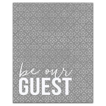 Be Our Guest 16x20 Canvas Wall Art