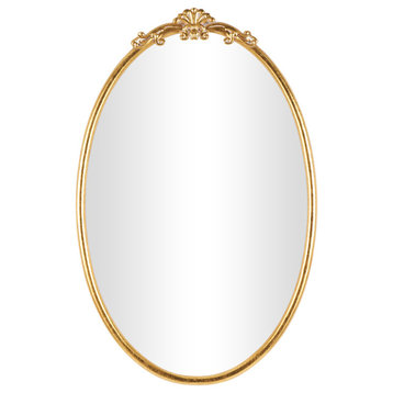 Vintage Gold Metal Wall Mirror 564251