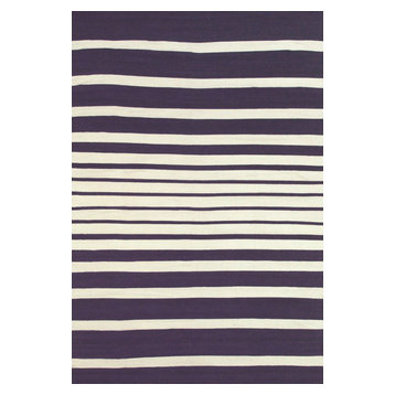 Weave & Wander Salta Rug, Purple/White, 5'x8'