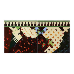 'Maroc' Original Painting Diptych - Paintings