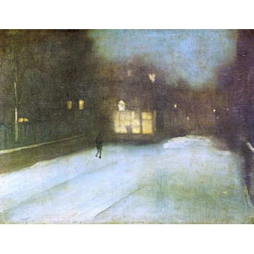 James McNeill Whistler Nocturne: Grey and Gold Wall Decal