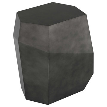 Gio Pewter Wood Side Table