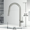 VIGO Greenwich Kitchen Faucet With Touchless Sensor, Brushed Nickel