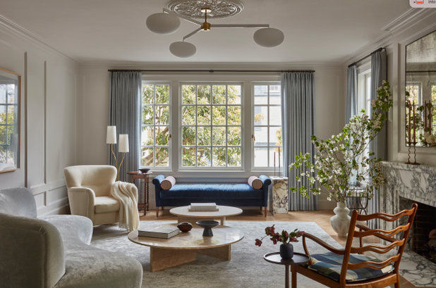 Transitional Living Room by Lauren Nelson Design
