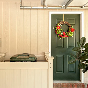 OUTDOOR GARBAGE CAN STORAGE BINS