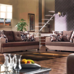 Asos Living Room Sofa Set in Koala Brown Fabric - $1870.50 - Living Room Furniture Sets