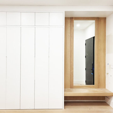 Front Entry Closet, Mirror, and Bench