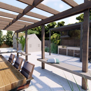 Transforming an Empty Backyard | Dry Tolerant Landscaping