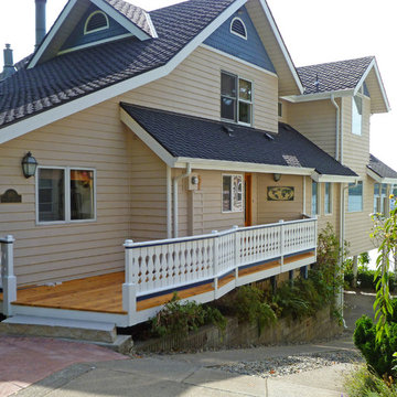 New Deck Railing Featuring Sawn Cedar Balusters