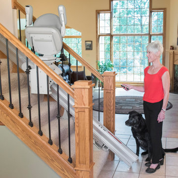 Newtown, PA - Bruno Elite curved stairslift