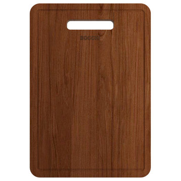 BOCCHI 2320 0006 Wooden Cutting Board for Baveno w/ Handle - Sapele Mahogany