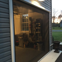 Motorized Zip Tex Retractable Screen System- Insect Protection - Screen Doors
