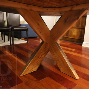Round Reclaimed Wood Tables