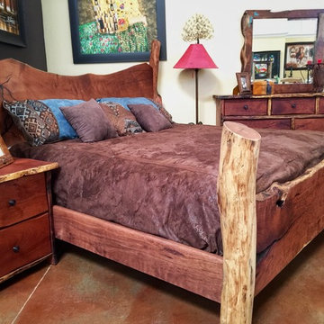 Freeform Style Mesquite Wood Bedroom Set