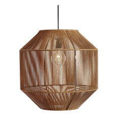 Leather and Iron "Nest" Lamp