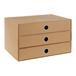 House by John Lewis Kraft Drawer Set - Desk Accessories