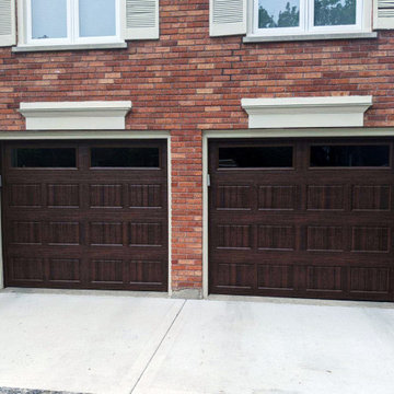 Walnut, Short Beadboard Door with Windows