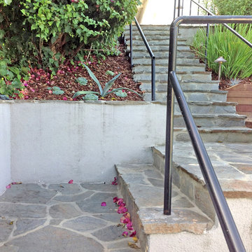 Custom Outdoor Steps--Flagstone