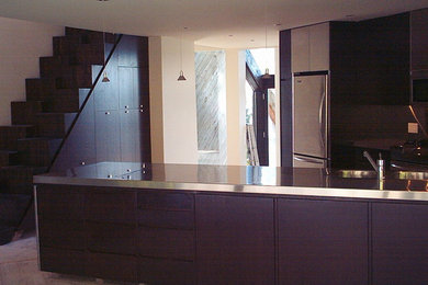 Example of a trendy kitchen design in Vancouver