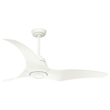 Casablanca Stingray 60" Indoor Ceiling Fan - 3 Fan Blades and LED - Porcelain