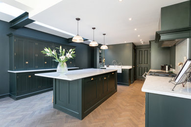 Design ideas for an industrial kitchen in London.