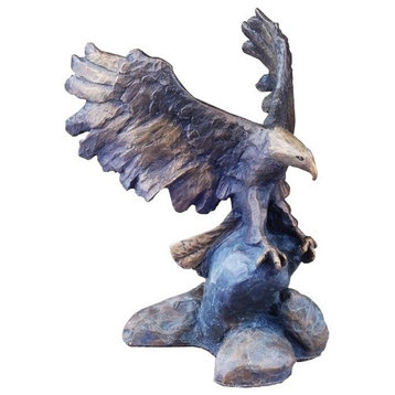 Eagle Bronze Sculpture Defending Liberty